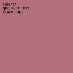 #B06F7A - Coral Tree Color Image
